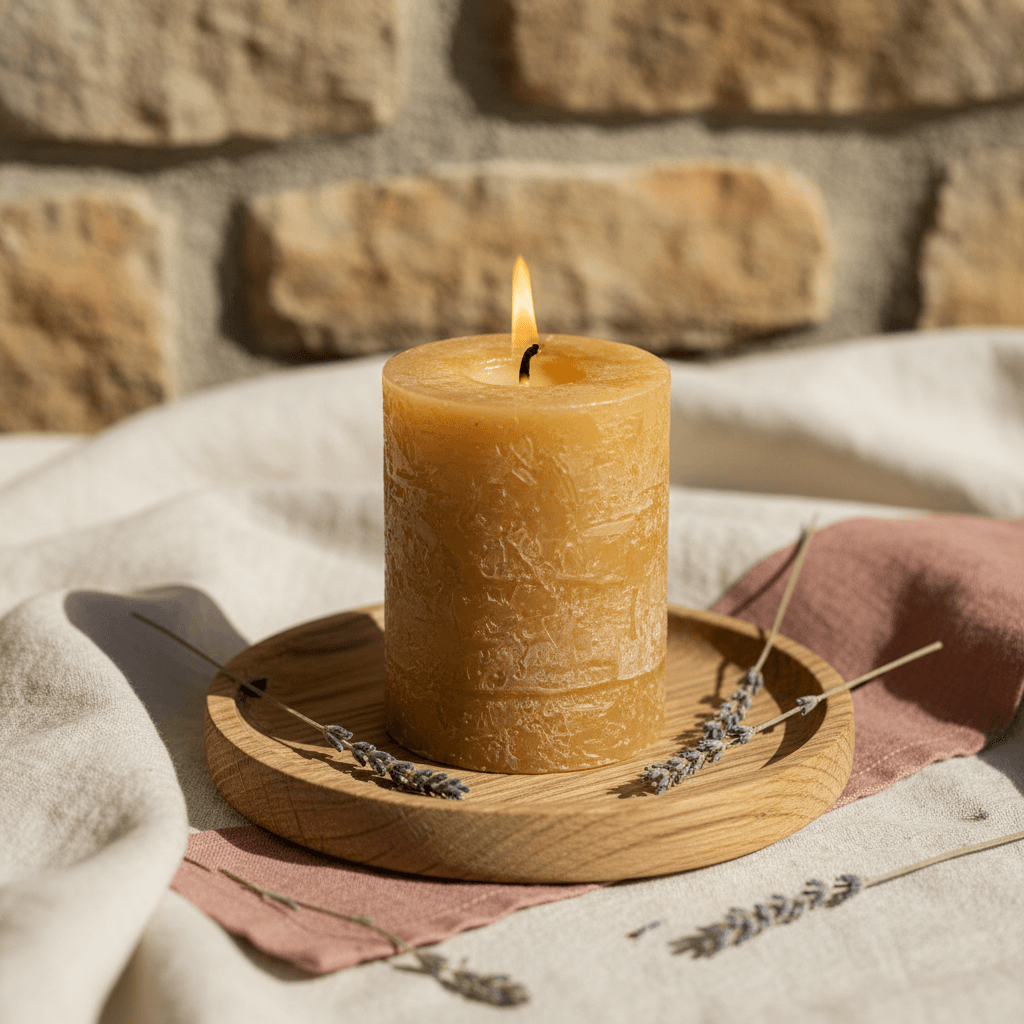Beeswax Pillar Candle